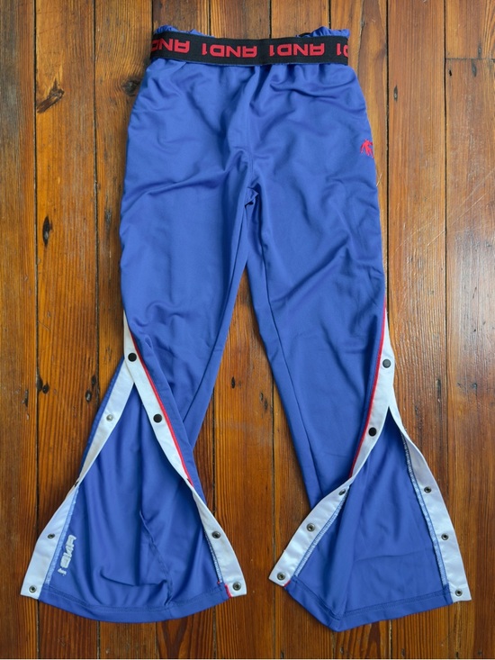 And1 Pants - Vintage 00s y2k And1 tear away pants blue